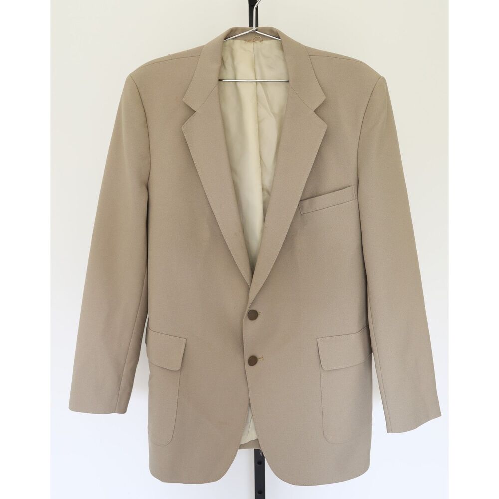 Levi's Mens Beige Tan Blazer Sport Coat Jacket 46L
